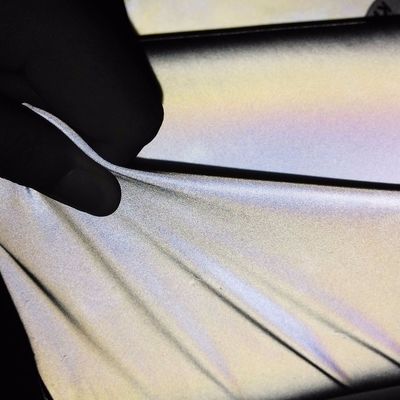100% tessuto riflettente pulito molle di Grey Reflective Fabric riciclato poliestere retro per abbigliamento