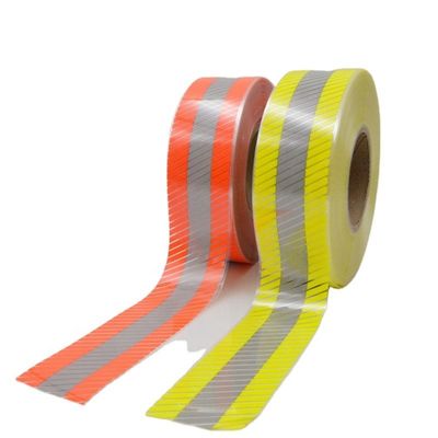 Nastro riflettente segmentato in vinile a trasferimento termico personalizzato ad alta visibilità di qualità per abbigliamento