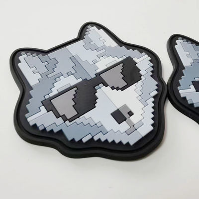 Etichetta in silicone di trasferimento termico Etichetta in gomma di silicone Badge Multicolor Cartoon Pattern ENISO20471