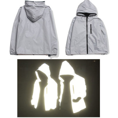 Poliestere leggero su ordinazione Grey Reflective Tape For Clothing di sicurezza alto