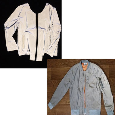 Rotolo del tessuto riflettente del cotone TC del poliestere intero per il nastro d'argento riflettente dell'abbigliamento