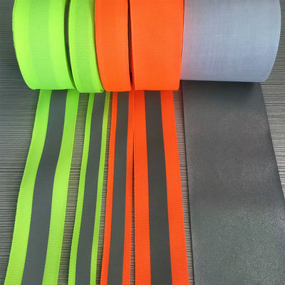 Cinghie riflettenti di sicurezza per le scarpe di camminata dello zaino cucite sull'arancia nera di Red Green