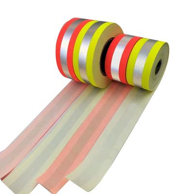 Blu rosso giallo riflettente blu rosso ciao Vis Reflective Strips For Jackets di Fluo del tessuto di cotone