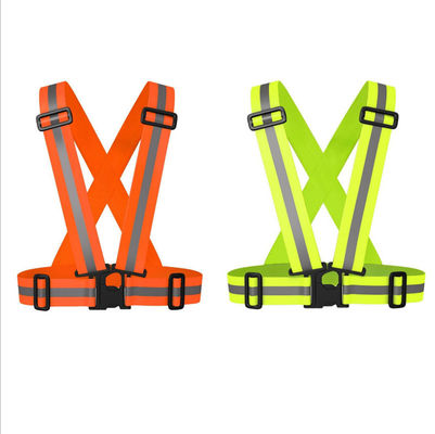 Pareggiare elastico del bambino della cinghia dell'alto di visibilità della cinghia incrocio porpora al neon verde riflettente resistente del motociclo