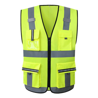 Cappotto riflettente della maglia di sicurezza di alta visibilità gialla rossa per i bambini Polo Tshirt dei bambini degli uomini