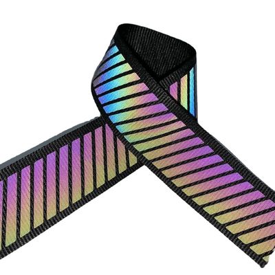 La sedia riflettente della tessitura dell'arcobaleno variopinto ha tricottato il rotolo impermeabile 50yards