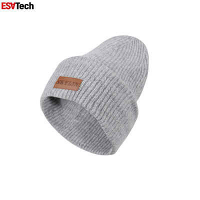 L'alta visibilità del cappello corrente fluorescente tricotta il Beanie riflettente della toppa