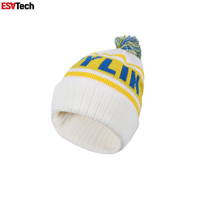 Ciao Vis Beanie Hat Embroidery Logo Solid arancio colora l'inverno caldo tricotta