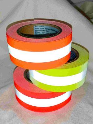 argento riflettente ignifugo materiale riflettente del nastro di  Scotchlite per abiti da lavoro a 2 pollici