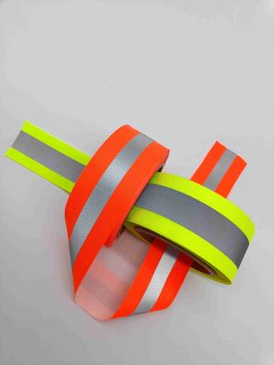 alto nastro di Oxford di colore fluorescente di visibilità per usura di sicurezza dei vestiti
