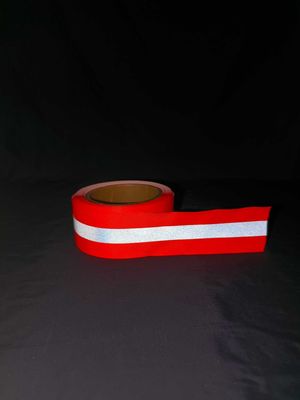 lunghezza di nylon della striscia 100m del nastro del tessuto della tessitura riflettente di larghezza di 15mm 20mm 25mm