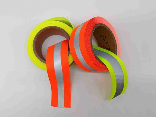 La plastica riflettente arancio del poliuretano del materiale del nastro del tessuto spoglia di plastica di nylon di TPU ricoperto