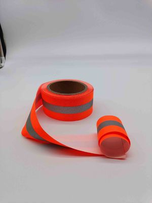 Strisce fluorescenti dell'alto tessuto materiale riflettente di visibilità per le scale dell'abbigliamento