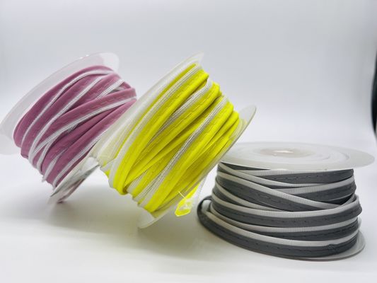 Cosatura su tessuto riflettente Strisce di tubi di taglio Fascia per i vestiti borsa cappello pantaloni