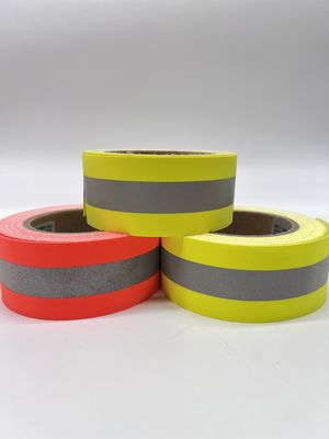 5cm 7,5cm Giallo Argento Giallo Colore Fuoco Ritirante Striscia Riflettente Per Indossare Sicurezza