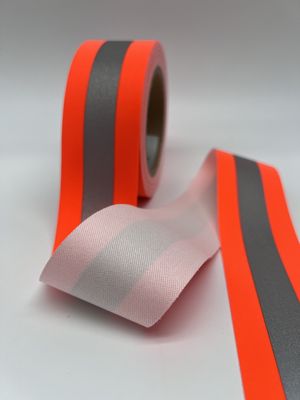 Colore argento rosso Nastro riflettente Hi Vis Retardant Flame 2,5 cm 5 cm 7,5 cm Nastro riflettente