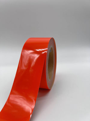Striscia riflettente a trasferimento di calore rosso larghezza 5 cm per abbigliamento di moda, abbigliamento sportivo
