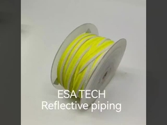 Rulli di tessuto riflettente Poliestere Visibilità con adesivo attivato dal calore