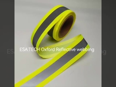 EN471 Waterproof Lighting Reflex Zip Cerniera in nylon riflettente per abbigliamento